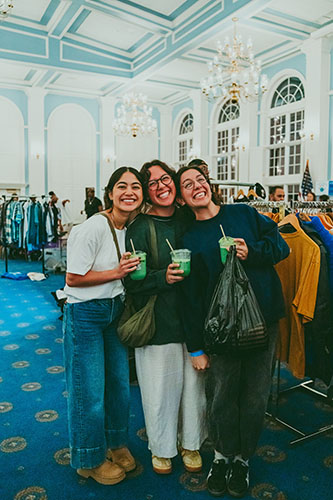 group photo of DBU students at a Group Projjject event