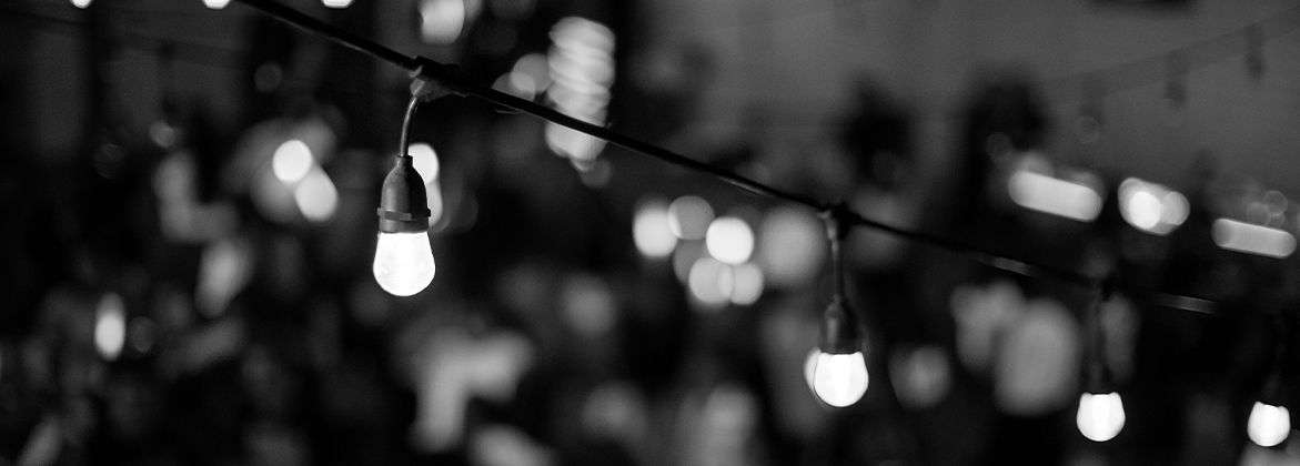 Hanging string lights