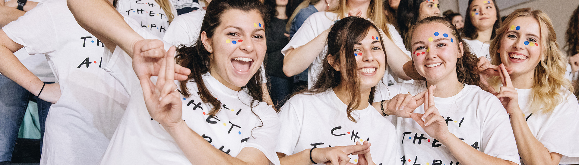 Chi Theta Alpha girls at Patriot Rally