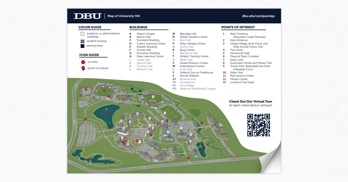 DBU Campus Map