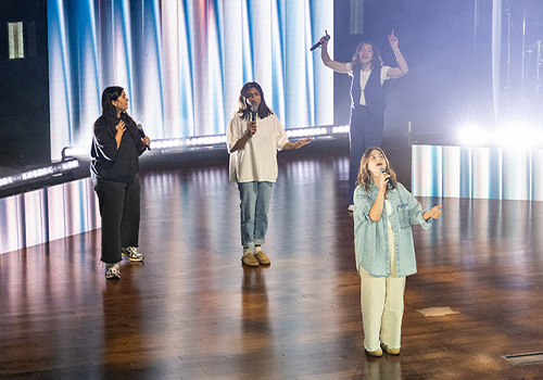 DBU Chapel Worship performing on stage