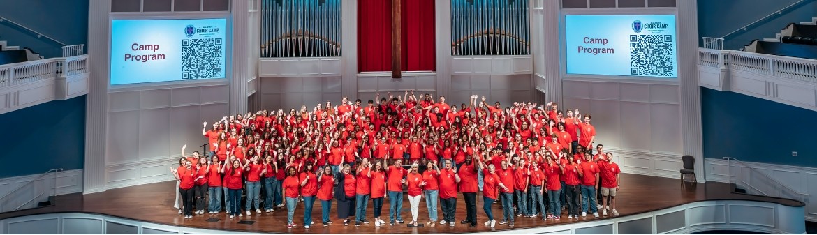group of students singing