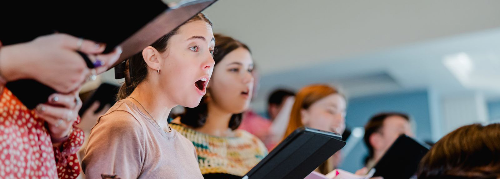 Choir practicing