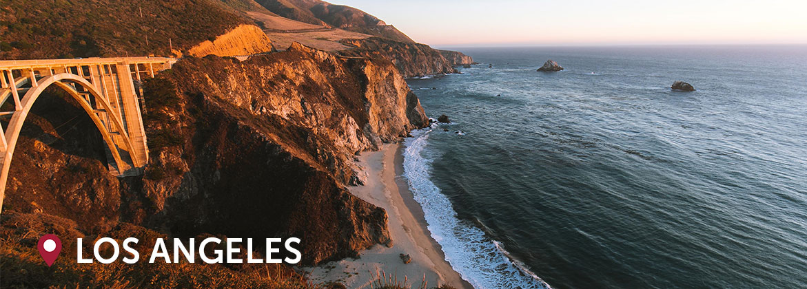 Rocky shoreline of California