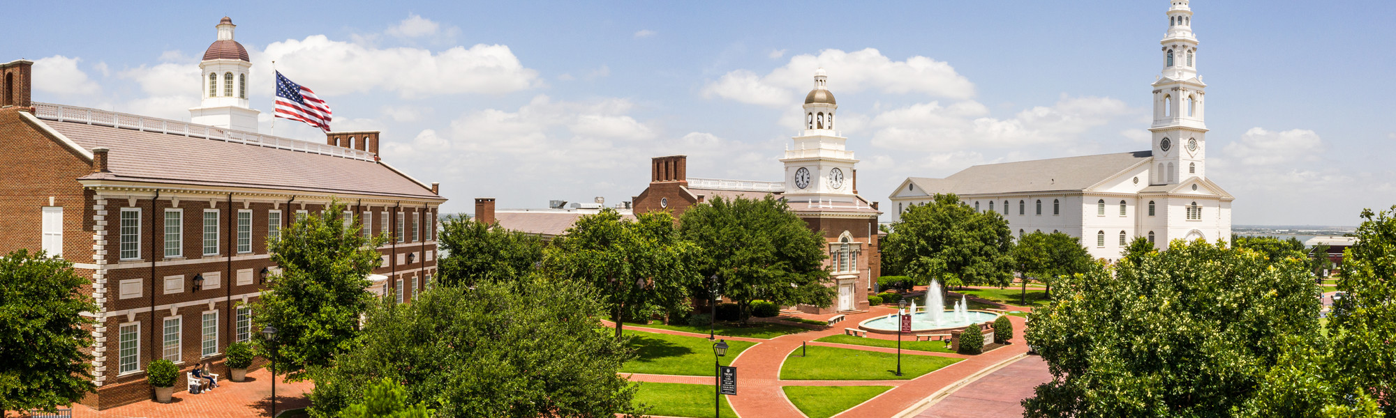 Overhead photo of DBU campus