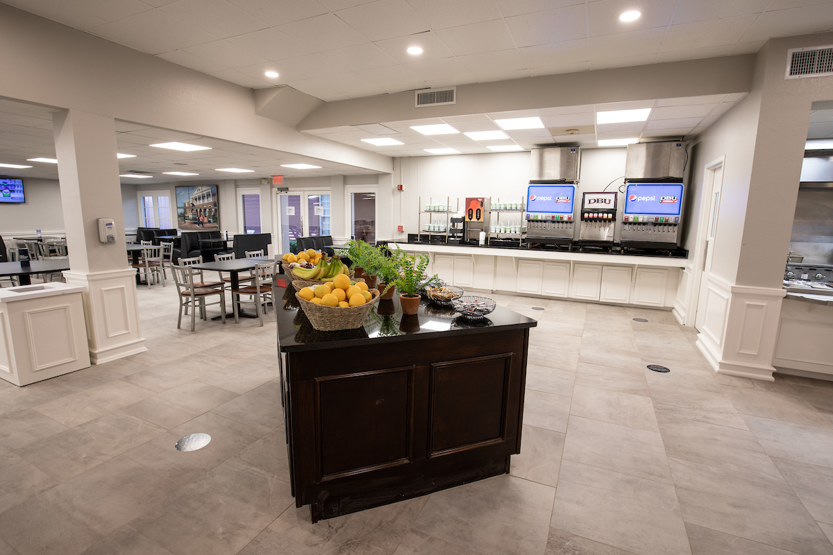 college students eating in Crowley Dining Hall - Dallas, Texas