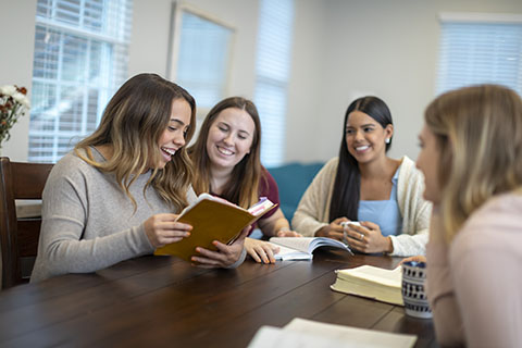 Residence Life texas college girls inside Jewel House located in Ford Village