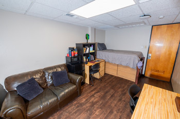 inside lange dorm room