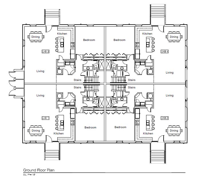Floor Plan - First Floor, Gunn Hall, Ford Village