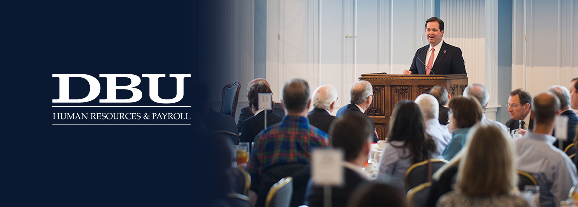 DBU President Dr. Wright speaks to the DBU Family