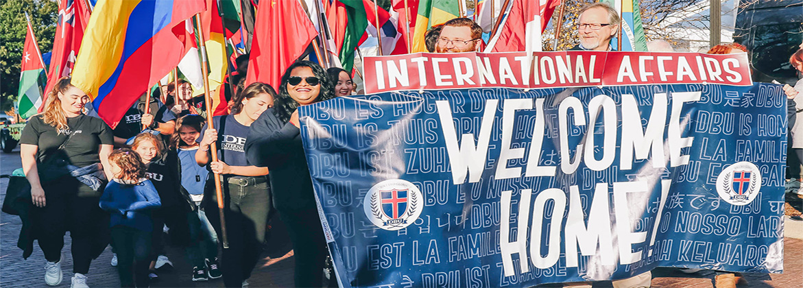 International Homecoming Parade Banner