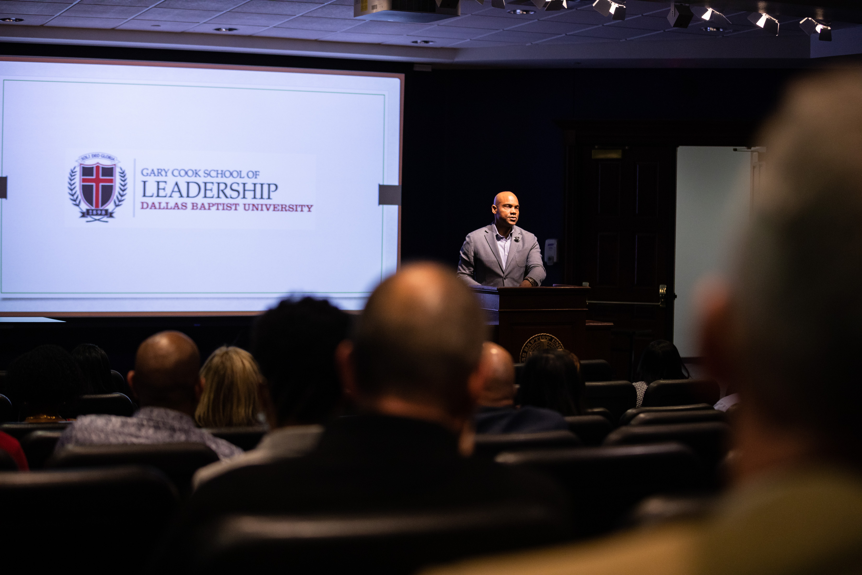 Christian Leadership Summit Session group talking with Adam Wright