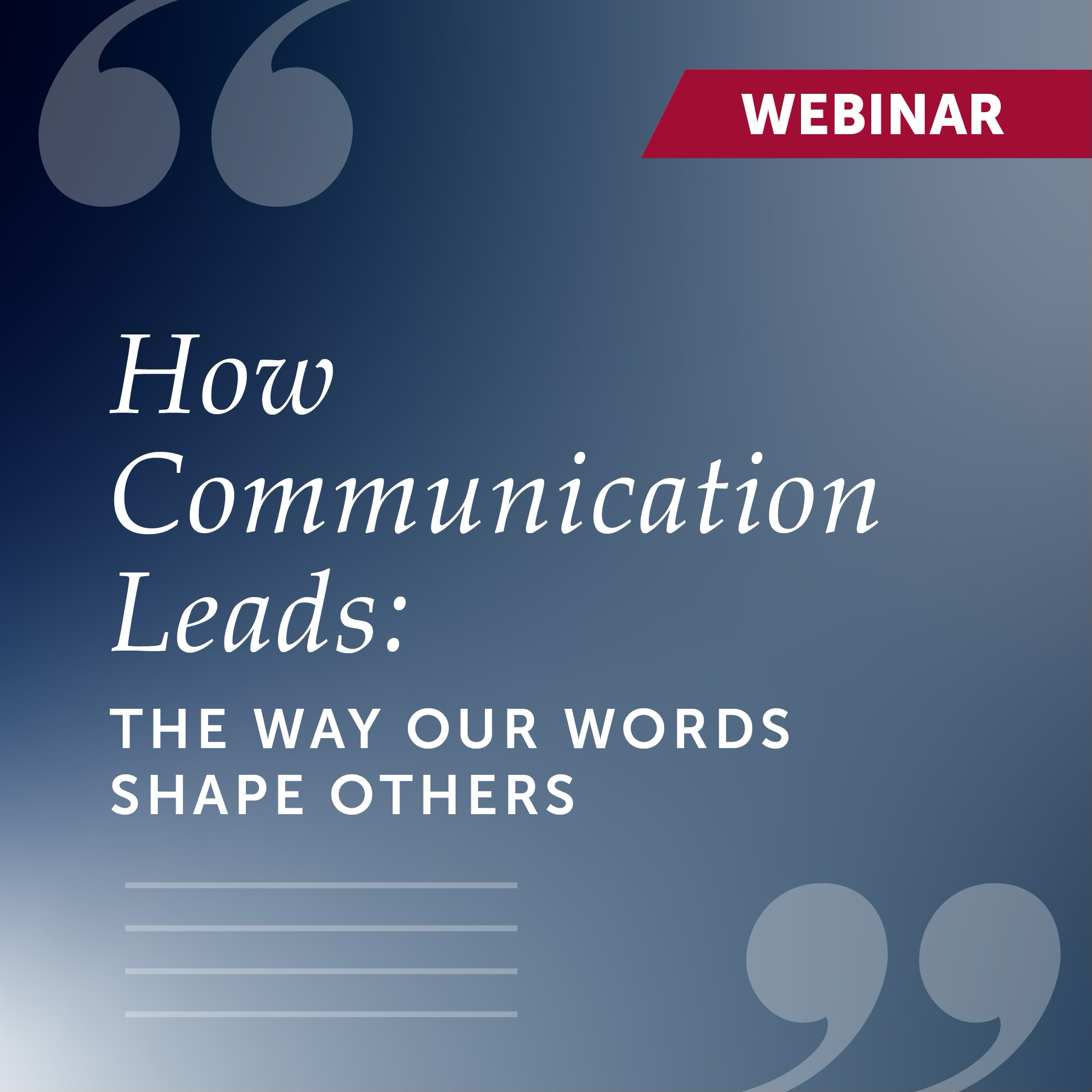 How Communication Leaders Webinar