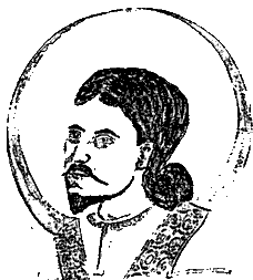 black and white drawing of Manicheans