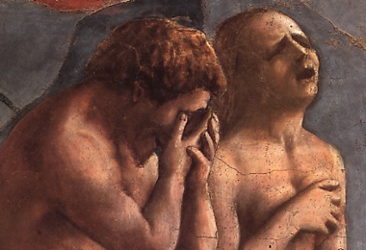 painting of Adam and Eve's suffering