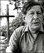 black and white photo of W.H. Auden