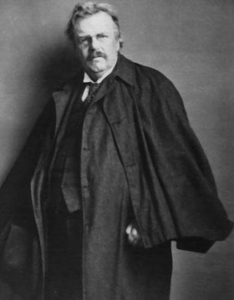 black and white photo of Chesterton