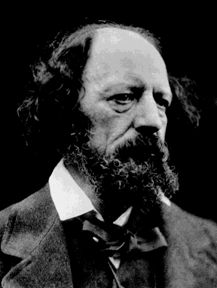 black and white photo of Tennyson
