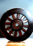 picture of a wooden wheel
