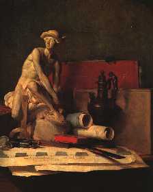Still Life with Attributes of the Arts painting by Jean Simeon Chardin
