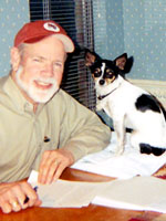 David Naugle with his dog