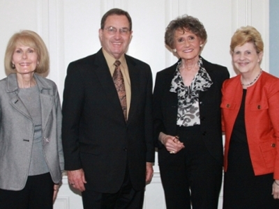 Dr. Sandra Reid, chair of Graduate Business Programs, director of MBA, professor of business in the Graduate School of Business; Dr. Denny Dowd, vice president for graduate and corporate affairs, senior associate provost; Dr. Judith Carrier, founding president of Tarrant County College Southeast Campus in Arlington and BLAST Luncheon speaker; and Dr. Charlene Conner, dean of the College of Business, professor of management.