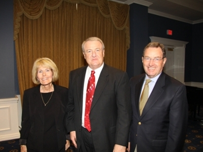 Pictured (l to r): Dr. Sandra Reid, chair of DBU graduate business programs, director of MBA, and professor of business; Charlie Haddox, president and owner of Key-Note Consulting, LLC.; and Dr. Denny Dowd, DBU vice president for graduate and corporate affairs, and senior associate provost.