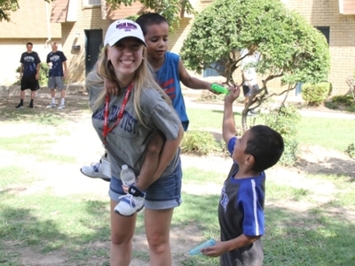 DBU student serving West Students