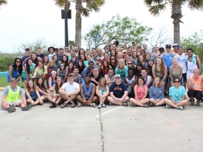 Group of students in South Padre Island
