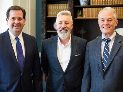 Dr. Adam Wright, Dean Duncan Corby, and Dr. Gary Cook