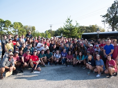 DBU students partnered with First Baptist Church, Irving for a day of service to conclude the 2017 Engage Missions Conference. Photo by: Ryan Crisman.