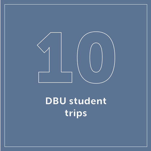 10 DBU student trips