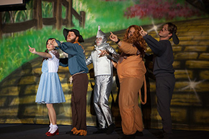 David Reyes dressed up as Courage, the Cowardly Lion in 2012 - Dallas, Texas