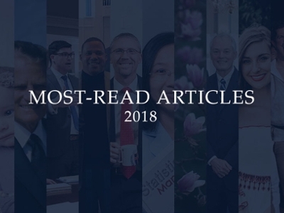 A compilation of the lead images of the most popular 10 articles from 2018