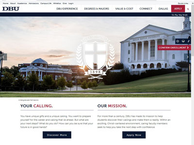 DBU Undergraduate Website