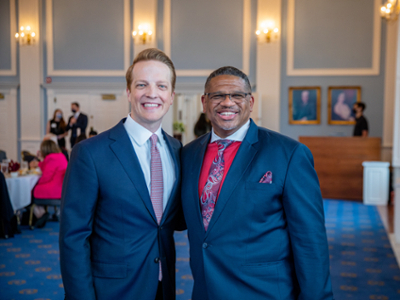 Jonathan Fechner and Rev. Oscar Epps