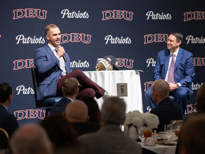 Texas Ranger Nathaniel Lowe at DBU