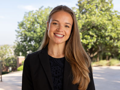 professor grace paterson on the dbu campus in dallas