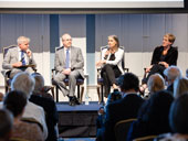 Fiona Hill, Constanze Stelzenmüller, & David J. Kramer speaking at DBU