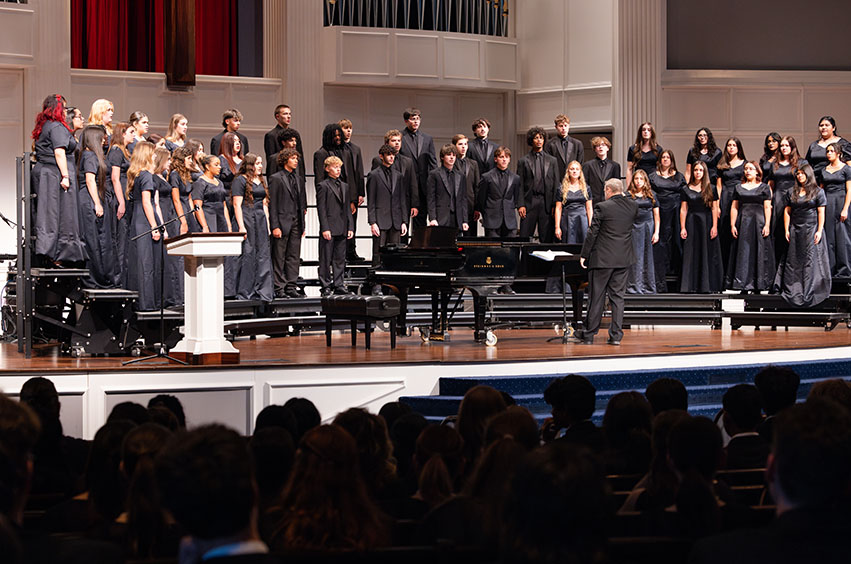 DBU Students performed at the annual DBU Choral Invitational Concert in Pilgrim Chapel in Dallas
