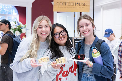 Group of 3 Students at the Founder's Day celebration