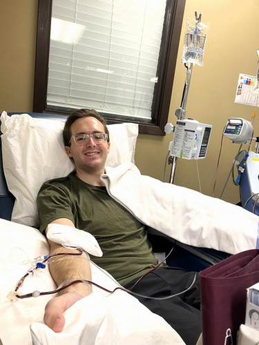 Jayce Leeper donating stem cells