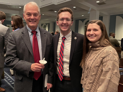 Jayce Leeper with Dr. Cook