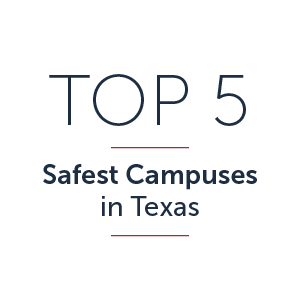 top safest campuses in the state of texas