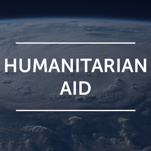 graphic saying Humanitarian Aid
