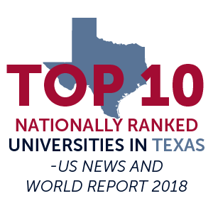 top 10 nationally ranked universities in texas