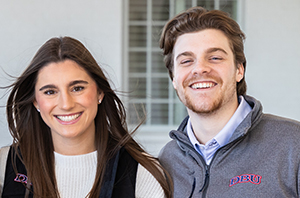 picture of 2 students smiling