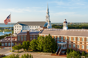aerial photos of the DBU campus